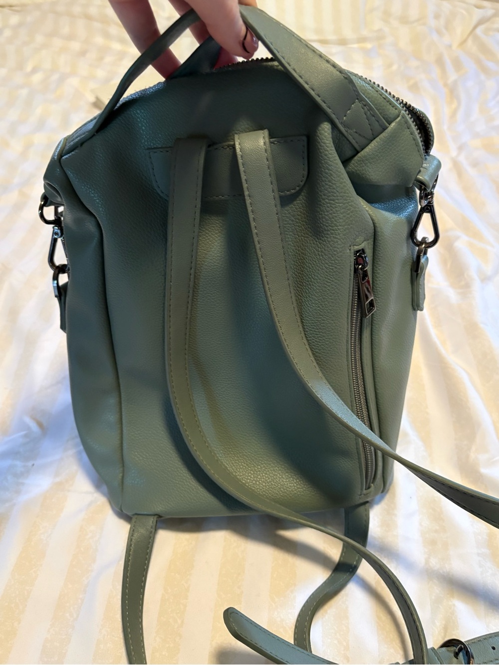 a new day Sage Green Mini Backpack - Picture 2 of 9